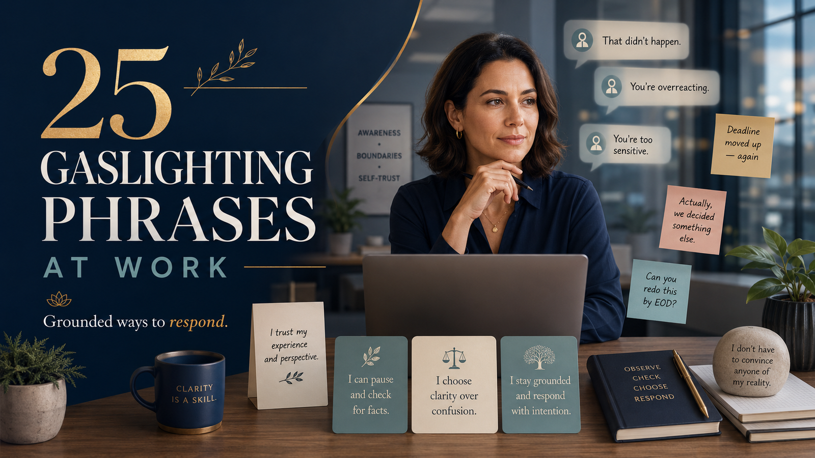 25 gaslighting phrases at work
