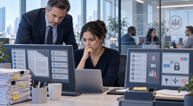Comparison of healthy management, micromanagement and controlling boss behavior