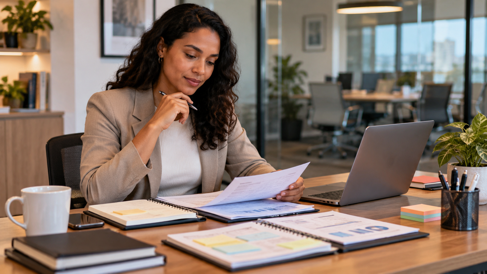 Employee documenting work expectations before addressing a micromanaging or controlling boss