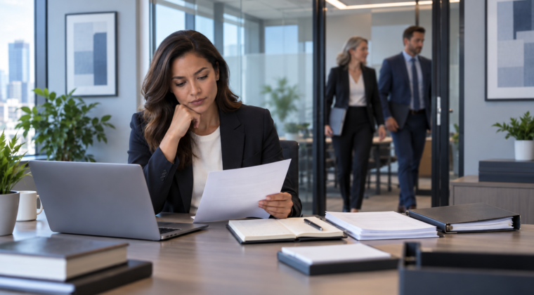 Employee reviewing an HR decision after HR sides with their manager in a workplace complaint